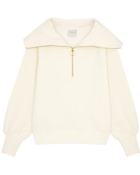 Varley - Vine Ribbed Stretch-Cotton Half-Zip Sweatshirt - Lyst
