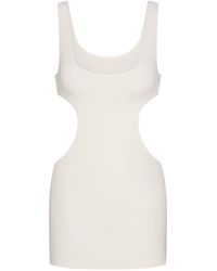 Skims - Cut-Out Stretch-Jersey Mini Dress - Lyst