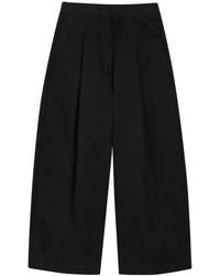 Studio Nicholson - Peached Wide-Leg Cotton-Twill Trousers - Lyst