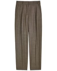 Blazé Milano - Fox Pleated Straight-Leg Wool-Blend Trousers - Lyst