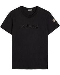 Moncler - Logo-Appliquéd Cotton T-Shirt - Lyst