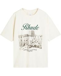 Rhude - Virgin Islands Script Printed Cotton T-Shirt - Lyst