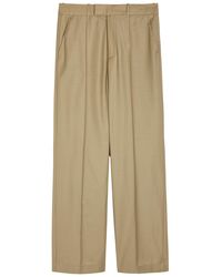 Ronny Kobo - Rowley Straight-Leg Wool-Blend Trousers - Lyst