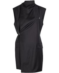 Helmut Lang - Wrap-Effect Wool Mini Blazer Dress - Lyst