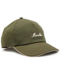 Moncler - Logo-Embroidered Cotton Cap - Lyst
