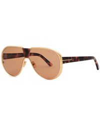 Tom Ford - Wallace Round-frame Sunglasses - Lyst