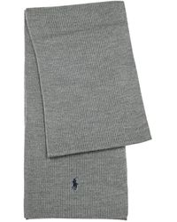 Polo Ralph Lauren - Signature Pony Scarf Fawn Grey - Lyst