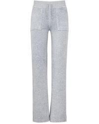 Juicy Couture - Del Ray Logo Velour Sweatpants - Lyst