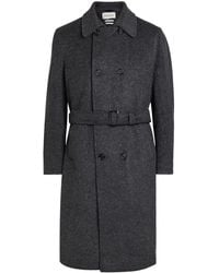 Oliver Spencer - Double-Breasted Belted Wool-Blend Coat - Lyst