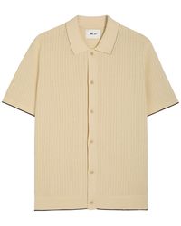 NN07 - Nalo Textured-Knit Cotton Shirt - Lyst