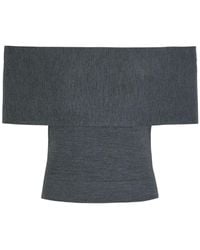 Jonathan Simkhai - Callahan Off-The-Shoulder Wool Top - Lyst