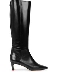 Aeyde Sidney 50 Leather Knee-high Boots - Black