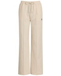 Moncler - Pintuck Straight-Leg Cotton Sweatpants - Lyst