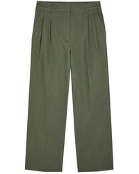 Anine Bing - Belen Straight-Leg Twill Trousers - Lyst