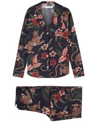 Desmond & Dempsey - Soleia Printed Cotton Pyjama Set - Lyst