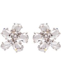 Kate Spade - Paradise Flower Crystal-Embellished Stud Earrings - Lyst