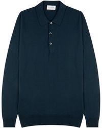 John Smedley - Belper Wool Polo Shirt - Lyst