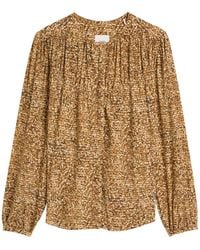 Isabel Marant - Sally Printed Silk-Chiffon Top - Lyst