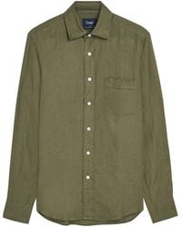 Drake's - Linen Shirt - Lyst