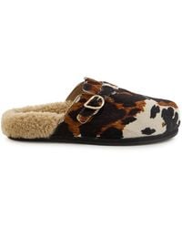Ancient Greek Sandals - Vasilitsa Cow-Print Pony-Hair Mules - Lyst