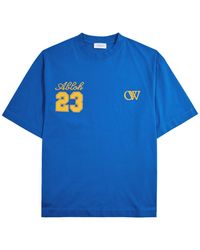 Off-White c/o Virgil Abloh - 23 Skate Logo-print Cotton T-shirt - Lyst