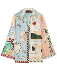 ALÉMAIS - Michelle Printed Silk Shirt - Lyst