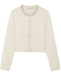 Alice + Olivia - Dollie Crystal-Embellished Cashmere Cardigan - Lyst