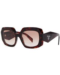 Prada - Oversized Sunglasses - Lyst
