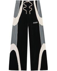 Amiri - Colour-Blocked Velour Track Pants - Lyst