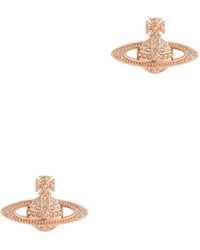 Vivienne Westwood - Mini Bas Relief Gold-tone Stud Earrings - Lyst