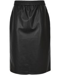 Wolford - Faux Leather Midi Skirt - Lyst