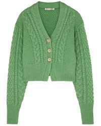 Emilia Wickstead - Jacks Cable-knit Wool Cardigan - Lyst