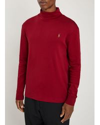 Polo Ralph Lauren - Roll-Neck Cotton Top - Lyst