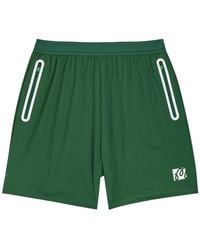 Malbon - Performance 2-1 Logo Stretch-Jersey Shorts - Lyst