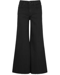 FRAME - Le Palazzo Crop Flared-leg Jeans - Lyst