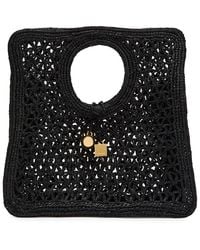 Jacquemus - Le Petit Carre Spiaggia Raffia Tote Bag - Lyst
