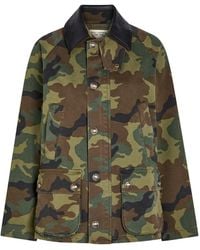 Nili Lotan - Andrew Camouflage-Print Cotton-Blend Jacket - Lyst