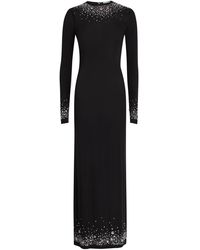 Rabanne - Stud-Embellished Stretch-Jersey Maxi Dress - Lyst