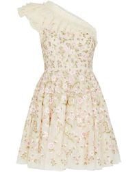 Needle & Thread - Posy Pirouette Floral-Embroidered Tulle Mini Dress - Lyst