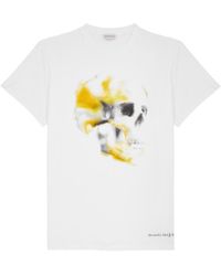 Alexander McQueen - Obscured Printed Cotton T-Shirt - Lyst