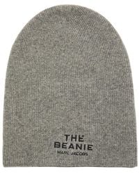 Marc Jacobs - The Beanie Logo Merino-Blend Beanie - Lyst