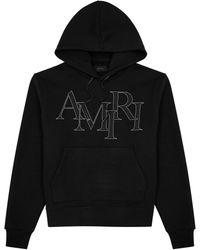 Amiri - Logo Hooded Cotton Sweatshirt - Lyst