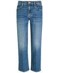 Mother - The Mid Rise Rambler Slim Straight-Leg Stretch-Denim Jeans - Lyst