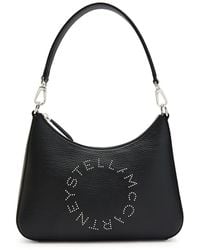 Stella McCartney - Studded-Logo Faux Leather Shoulder Bag - Lyst