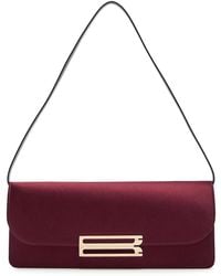 Victoria Beckham - Dorian East-West Satin Clutch - Lyst
