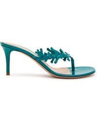 Gianvito Rossi - Ocean 70 Patent Leather Thong Mules - Lyst