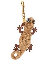 Anya Hindmarch - Gecko Raffia And Leather Bag Charm - Lyst