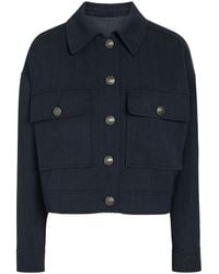 Brunello Cucinelli - Herringbone Stretch-Wool Jacket - Lyst