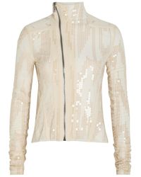 Rick Owens - Gary Embellished Mesh Jacket - Lyst