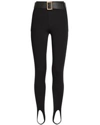 Self-Portrait - Stirrup Belted Knit Leggings - Lyst